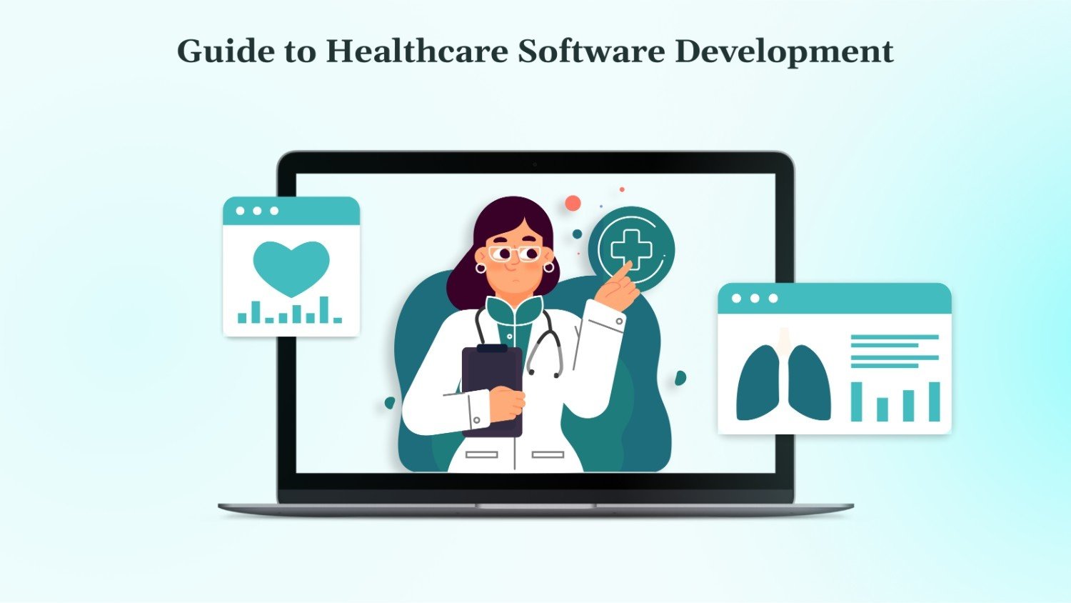 Healthcare software built around patient outcomes. — TurtlTech service overview illustration